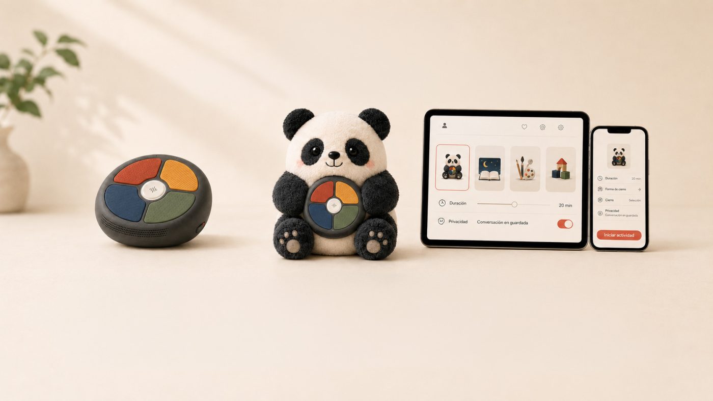 Guardián textil y Pebble de DIDI en el espacio del hogar