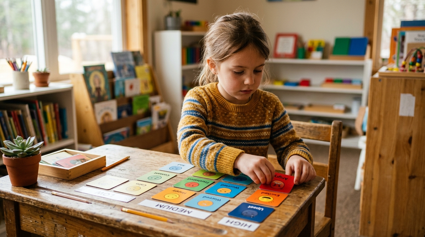 Progresión orientativa del vocabulario emocional entre los 4 y los 8 años